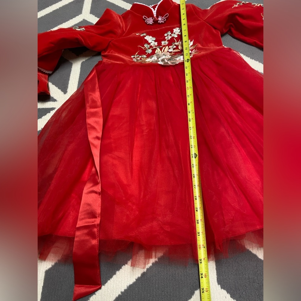 Traditional Chinese New Year Dress Red Lunar New Year - Picture 2 of 9